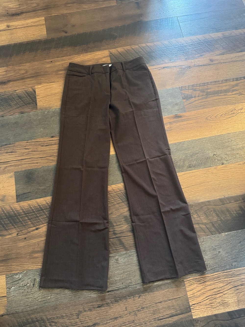 New York & Company Chocolate Brown Wide-Leg Pants